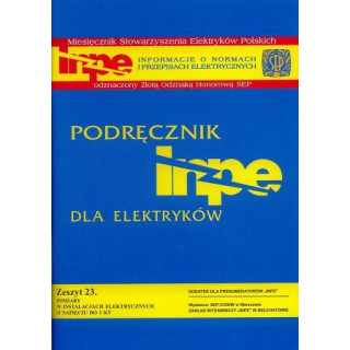 23 Pomiary w instalacjach elektrycznych o napięciu do 1 kV