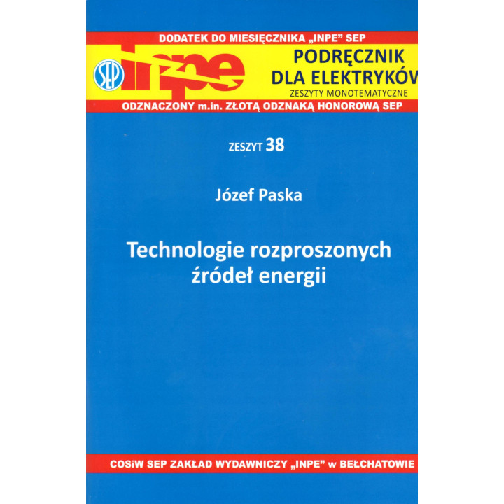 INPE 38 Technologie rozproszonych źródeł energii