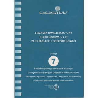 Zeszyt 7 Urządzenia elektrotermiczne, urządzenia do elektrolizy, elektrofiltry i